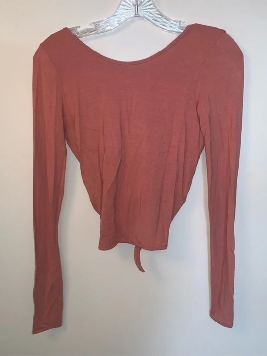 Aritzia Tops - Aritzia Wilfred Free Taja T-shirt Canyon Rose Open Back Tie Up XS